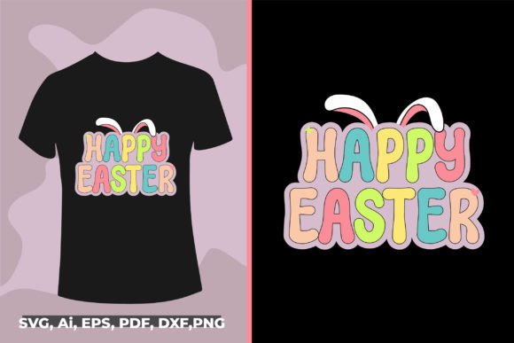 Download Happy Easter Typography T-shirt Design - Easter typography Collection
