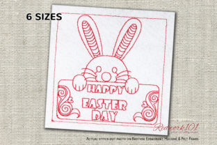 Download Happy Easter Day Redwork - Happy easter day Collection