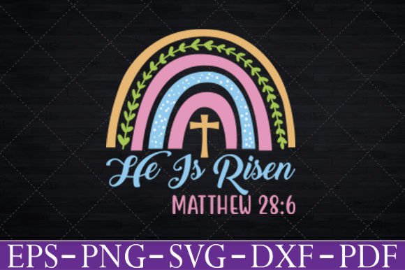 Download He is Risen Rainbow Happy Easter Day - Happy easter day Collection