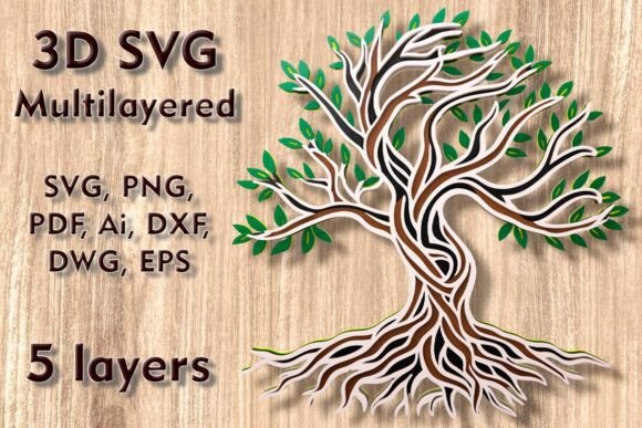 Download Tree of Life 3D Svg Multilayer Cut Files - Multilayer cut files Collection