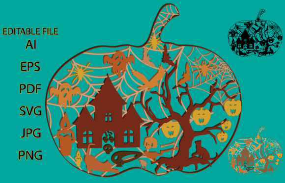 Download PUMPKIN Halloween Multilayer Cut Files - Multilayer cut files Collection